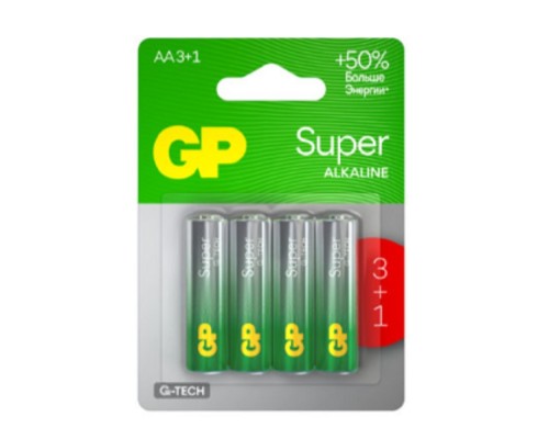 [Батарейка] GP 15AA213/1-2CRSBC4 40/320 Super Alkaline G-Tech (4 шт. в уп-ке)