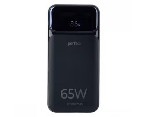 [Аксессуар] Perfeo Powerbank LAPTOP 65W 20000 mAh/LED дисплей/PD+QC 3.0/2Type-C/1 USB,max 65W/Black