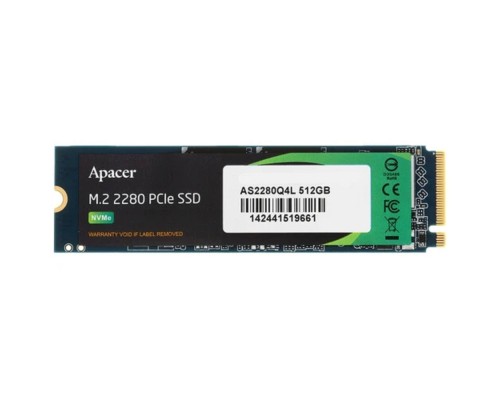 [накопитель] SSD Apacer M.2 2280 512GB AS2280Q4L Client SSD AP512GAS2280Q4L-1 3600/3000,  PCIe Gen4 x4, 3D NAND