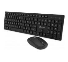 Клавиатура + мышь Oklick S255W Black USB  беспроводная slim [1909361]