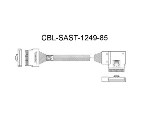 [Опция к серверу] Кабель/ 22 NVMe Cables Kit for X12 Ultra 220U-TNR w/o NIC UIO,Ro