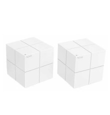 TENDA MW6(2-pack) Домашняя гигабитная Wi-Fi Mesh система АС2100, до 300 Мбит/с на 2,4 ГГц + до 867 Мбит/с на 5 ГГц, LAN 2x 1Гбит/с, 2 встроенные антенны
