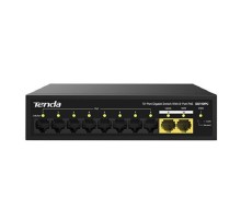 TENDA SG110PC Коммутатор настольный 10-Ports 10/100/1000 Base-TX 8-Ports PoE(PoE бюджет 100W)
