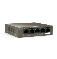 TENDA TEF1105P-4-63W Коммутатор настольный 5-Ports 10/100 Base-TX 4-Ports PoE(PoE бюджет 58W)