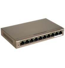 TENDA TEF1110P-8-102W Коммутатор настольный 8-Ports 10/100 Base-TX + 2-Ports 10/100/1000 Base-TX 8-Ports PoE(PoE бюджет 99W)