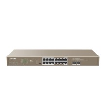 TENDA TEG1118P-16-250W Коммутатор в стойку 16-Ports 10/100/1000 Base-T + 2-Ports 1000 Base-X SFP ports 16-Ports PoE(PoE бюджет 230W)