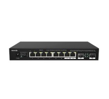 TENDA TEM2010F Коммутатор настольный 8-Ports 100/1000/2500 Mbps Base-TX + 2-Ports 100/1000/2500 Mbps Base-X SFP