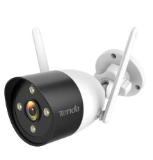 TENDA CT6-WCA Уличная цилиндрическая полноцветная Wi-Fi видеокамера 2K, объектив 4мм, ИК ночного видения 30м, IP66