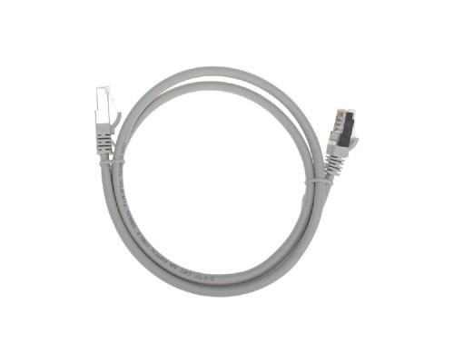 [Патч-корды (сетевые, телефонные)] Rexant (02-0390-1) Патч-корд S/FTP, CAT 6A (10G), RJ45-RJ45, 28AWG, LSZH, серый, 1м
