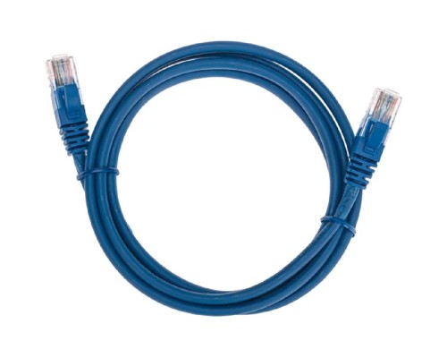 [Патч-корды (сетевые, телефонные)] Rexant (02-0104-105) Патч-корд U/UTP, CAT 5e, RJ45-RJ45, 26AWG, LSZH, синий, 1,5м