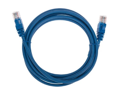 [Патч-корды (сетевые, телефонные)] Rexant (02-0104-2) Патч-корд U/UTP, CAT 5e, RJ45-RJ45, 26AWG, LSZH, синий, 2м