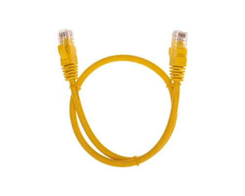 [Патч-корды (сетевые, телефонные)] Rexant (02-0295-05) Патч-корд U/UTP, CAT 6, RJ45-RJ45, 26AWG, LSZH, желтый, 0,5м