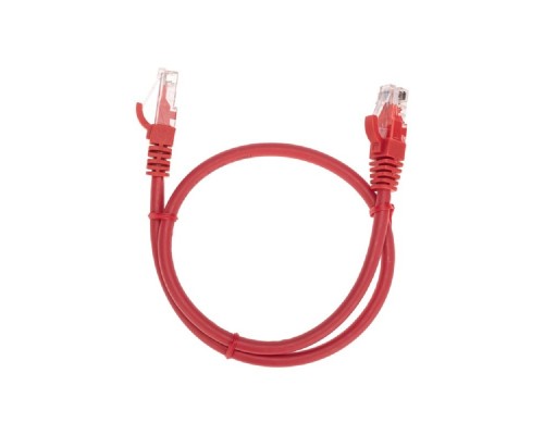 [Патч-корды (сетевые, телефонные)] Rexant (02-0293-05) Патч-корд U/UTP, CAT 6, RJ45-RJ45, 26AWG, LSZH, красный, 0,5м