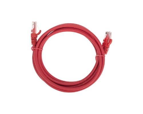 [Патч-корды (сетевые, телефонные)] Rexant (02-0293-2) Патч-корд U/UTP, CAT 6, RJ45-RJ45, 26AWG, LSZH, красный, 2м