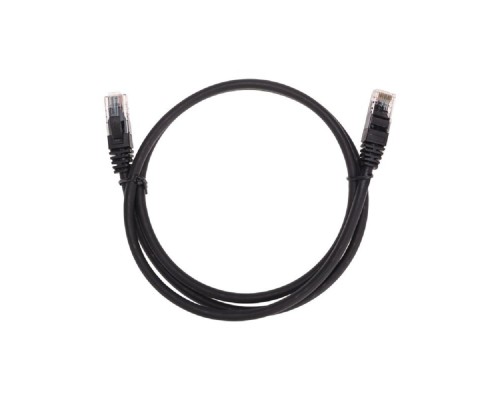 [Патч-корды (сетевые, телефонные)] Rexant (02-0292-1) Патч-корд U/UTP, CAT 6, RJ45-RJ45, 26AWG, LSZH, черный, 1м