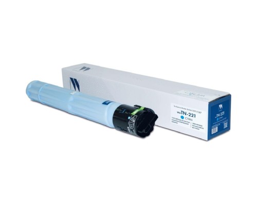 [Расходные материалы] Тонер-картридж NVP совместимый NV-TN-221 Cyan для Konica Minolta bizhub C227/C287 (21000k)