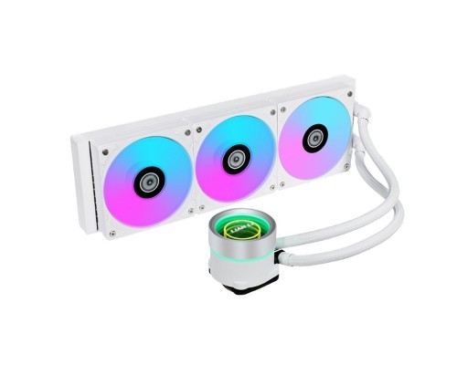 [Вентилятор] Система водяного охлаждения Lian-Li GA II Trinity 360 White ARGB Soc-AM5/AM4/1151/1200/1700 белый30dB Al+Cu Ret (G89.GA2T36W.00)