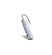 ORIGO OU3360NPD/A1A Док-станция USB-C 9-в-1 3xUSB 3.0, USB-C/PD 3.0, USB-C, HDMI, Gigabit LAN, SD/TF/microSD