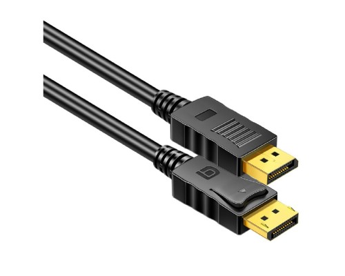 [Кабели HDMI / DVI / DP] Bion Кабель DisplayPort v1.2, 20M/20M, 3840x2160@30Hz, экран, 1 м, черный, позолоченные контакты [BXP-CC-DP-010]