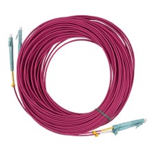 Кабель оптический Hyperline FC-D2-504-LC/PR-LC/PR-H-25M-LSZH-MG Патч-корд волоконно-оптический (шнур) MM 50/125, OM4, LC-LC, duplex, 10G/40G, LSZH, 25м