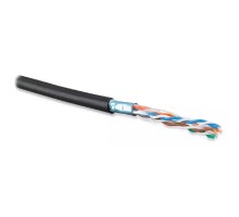 Кабель витая пара Bion BCL-F5480-381 F/UTP, кат.5e, 4x2x0,48 мм AWG 24, медь, одножильный, PE, для внешней прокладки, 305м, черный