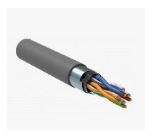 Кабель витая пара Bion BCL-F5480-181 F/UTP, кат.5e, 4x2x0,48 мм AWG 24, медь, одножильный, PVC, для внутренней  прокладки, 305м, серый