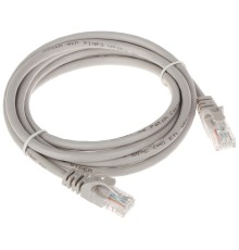Патч-корд Bion [BPC-U5E101-50M] U/UTP, Cat.5e, AWG 26 (7/0,16мм), CCA, многожильный, PVC, 50м, серый