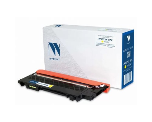 [Расходные материалы] Картридж NVP совместимый NV-W2072X 117X Yellow для HP Color LJ 150/150A/150NW/178NW/179MFP (1300k)