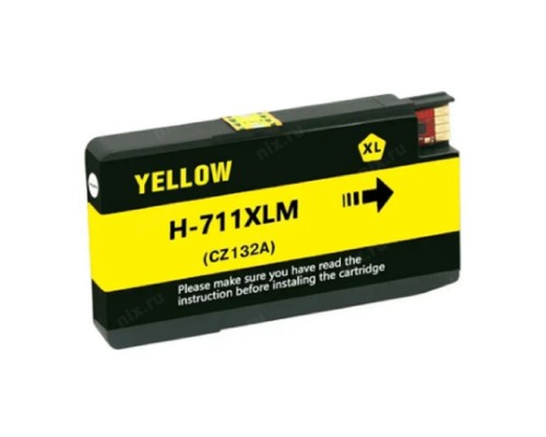 [Расходные материалы] Струйный картридж NV Print 711 (NV-CZ132A) Yellow для HP Designjet T120/T520 (27 мл)