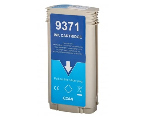 [Расходные материалы] Струйный картридж NV Print 72 (NV-C9371A) Cyan для HP DesignJet T1100, T1120, T1200, T1300,  T610, T620, T770, T790, T2300, T795 (130 мл)