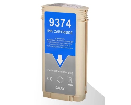 [Расходные материалы] Струйный картридж NV Print 72 (NV-C9374A) Gray для HP DesignJet T1100, T1120, T1200, T1300,  T610, T620, T770, T790, T2300, T795 (130 мл)