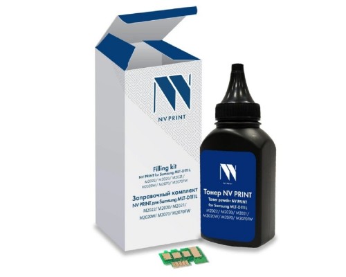 [Расходные материалы] Заправочный комплект NV PRINT для Samsung MLT-D111L (M2022, M2020, M2021, M2020W, M2070, M2070FW), 60 гр, 1800 стр (тонер + чип)