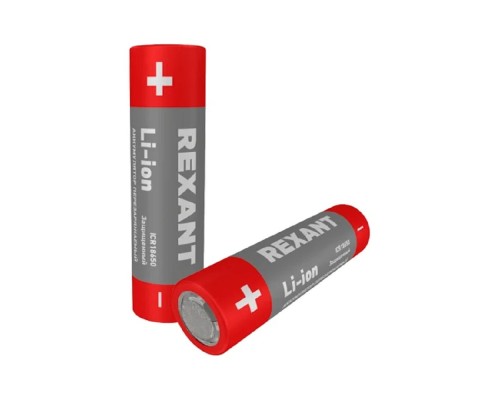 [Аккумулятор] Rexant (30-2034) Аккумулятор Li-ion (литий-ион) 18650, 3,7В, 2400мАч, с платой защиты, 2 шт, пластиковая упаковка