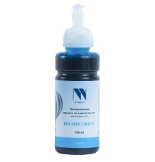 Чернила NV PRINT универсальные на водной основе NV-INK100CH для аппаратов HP (100 ml) Cyan совместимые