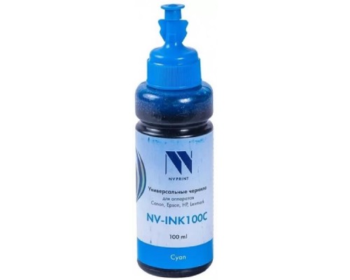 [Расходные материалы] Чернила NV PRINT универсальные на водной основе NV-INK100CC для аппаратов Canon (100 ml) Cyan совместимые