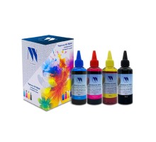 Чернила NV PRINT универсальные на водной основе для canon, Epson, НР, Lexmark, комплект 4 цвета совместимые