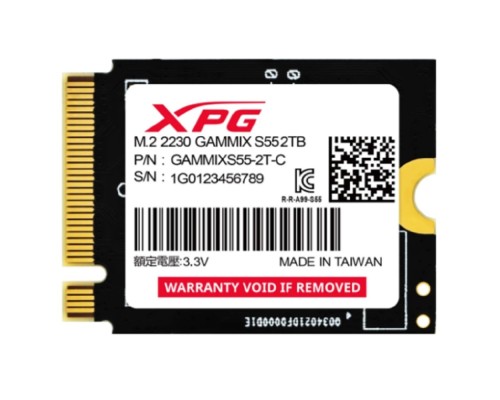 [накопитель] A-DATA SSD 2TB XPG GAMMIX S55 PCIe Gen4x4 with NVMe 5000/3700