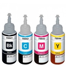 Чернила NV PRINT водорастворимые T6641 - T6644  для аппаратов Epson L100, L110, L120, L132, L200, L210, L222, L300, L312, L350, L355, L362, L366, L456, L550, L555, L566, L1300, L386, L486, L121, L3050