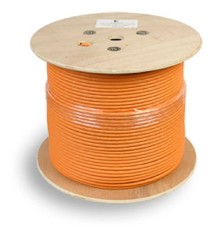 Cabeus SSTP-4P-Cat.7-SOLID-IN-LSZH Кабель экранированная витая пара SSTP (S/FTP), категория 7 , 4 пары (23 AWG), одножильный (solid), LSZH, нг(А)-HF, (305 м)