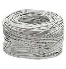 Cabeus FTP-4P-Cat.5e-SOLID-LSLTx-GY Кабель витая пара экранированная FTP (F/UTP), категория 5e, 4 пары (24 AWG), одножильный, серый, экран - фольга, нг(А)-LSLTx, (305 м)