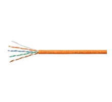 Cabeus UTP-4P-Cat.5e-SOLID-LSZH-OR-LIGHT Кабель витая пара UTP (U/UTP), категория 5e, 4 пары 0,48мм (24 AWG), одножильный, LSZH, нг(А)-HF, оранжевый, (305 м)