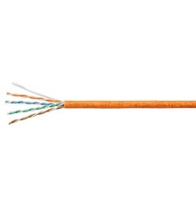 Cabeus UTP-4P-Cat.5e-SOLID-LSZH-OR-LIGHT Кабель витая пара UTP (U/UTP), категория 5e, 4 пары 0,48мм (24 AWG), одножильный, LSZH, нг(А)-HF, оранжевый, (305 м)