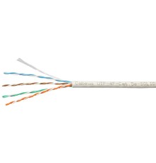 Cabeus UTP-4P-Cat.5e-SOLID-LSZH-GY-LIGHT-100 Кабель витая пара UTP (U/UTP), категория 5e, 4 пары 0,48мм (24 AWG), одножильный, LSZH, нг(А)-HF, серый, (100 м)