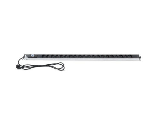 [Cabeus Аксессуары к монтажным шкафам] Cabeus PDU-16-20S-B Блок розеток для 19