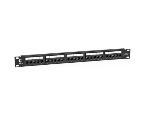 [Cabeus Аксессуары к монтажным шкафам] Cabeus PL-25-TEL-Toolless Патч-панель 19