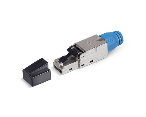 [Cabeus Разъемы, Проходные адаптеры, Вставки] Cabeus 8P8C-SH-C8-TWP Коннектор RJ-45(8P8C) под витую пару, категория 8, экранированный, со вставкой