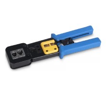 Cabeus HT-376Z Инструмент обжимной для коннекторов быстрой установки RJ-45 (8р8с), RJ-11/12 (6р6с, 6р4с, 6р2с), профессиональный, с храповым механизмом
