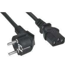 Cabeus PC-186-VDE-1.0-1.2M Кабель питания компьютера (Schuko+C13) (3x1.0), 1.2 м