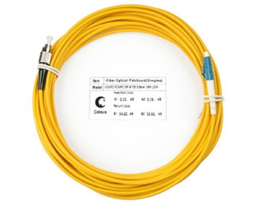 [Cabeus Патч-корды волоконно-оптические, пигтейлы] Cabeus FOP(s)-9-LC-FC-25m Шнур оптический simplex LC-FC 9/125 sm 25м LSZH