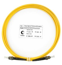 Cabeus FOP(s)-9-ST-ST-3m Шнур оптический simplex ST-ST 9/125 sm 3м LSZH
